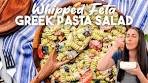 Whipped Feta Greek Pasta Salad
