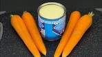 Whisk condensed milk with carrots! You will be amazed ...
