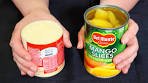 Whisk together condensed milk with canned mango! The best ...