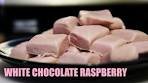 White Chocolate Raspberry Fudge