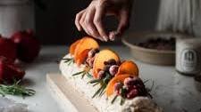 Winter Fruit Pavlova Roulade