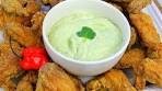 Zesty Garlic Flavored Avocado Yogurt Dip.