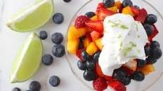 Zingy Fruit Salad with Whipped Coconut Cream