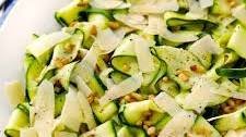 Zucchini Ribbon Salad with with Lemon, Parmesan, and Pine Nuts