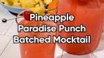🍍☀️ Sip into sunshine with this Pineapple Paradise Punch ...