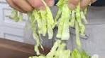 🥬 Quick and Easy Lettuce Prep 🥬 Trimming, shredding, and ...