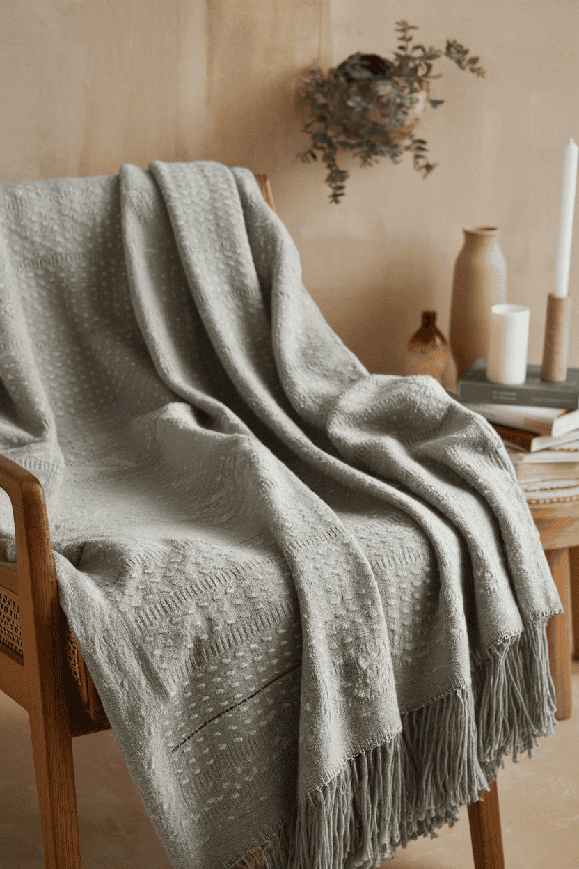 Soft Grey Throw Blanket Soft Grey Throw Blanket