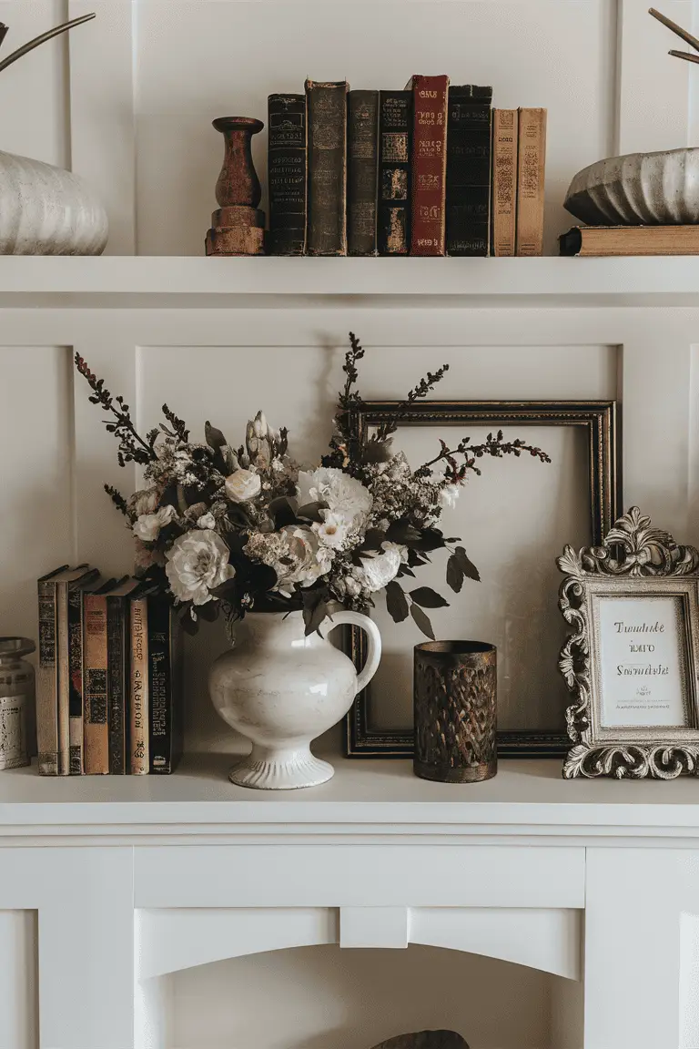 home decor accessories shelf