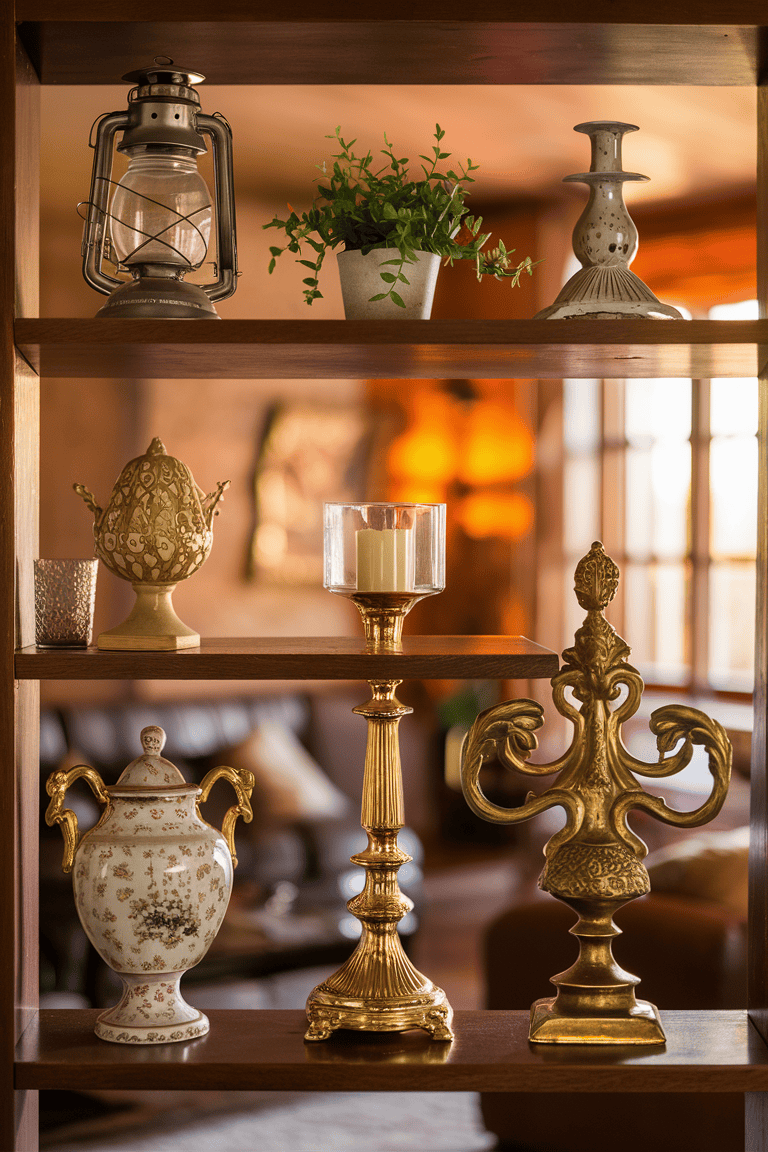 home decor accessories shelf