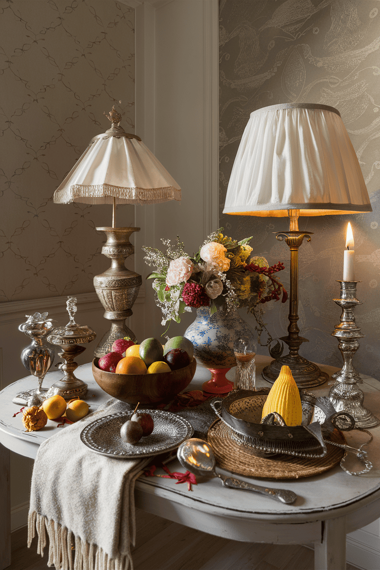 home decor accessories table