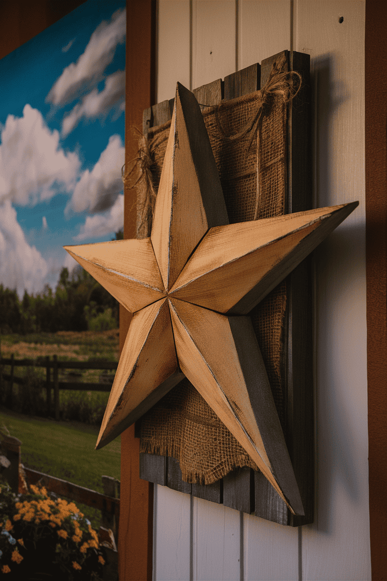 home decor exterior barn star