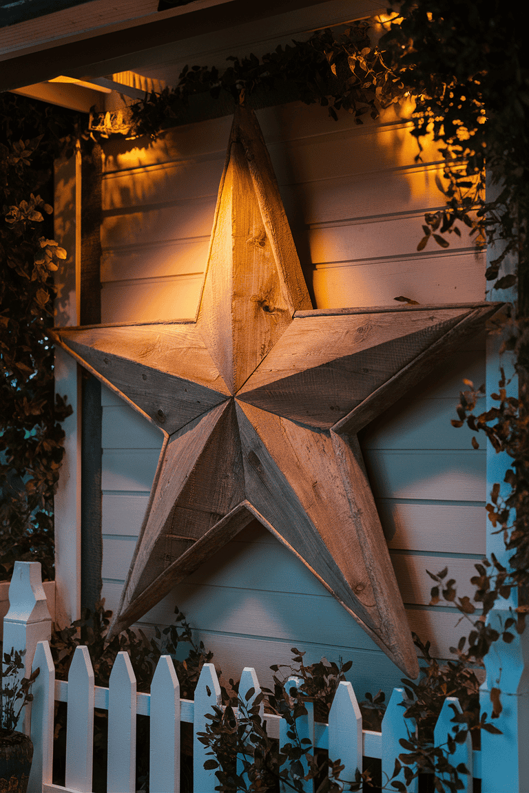home decor exterior barn star