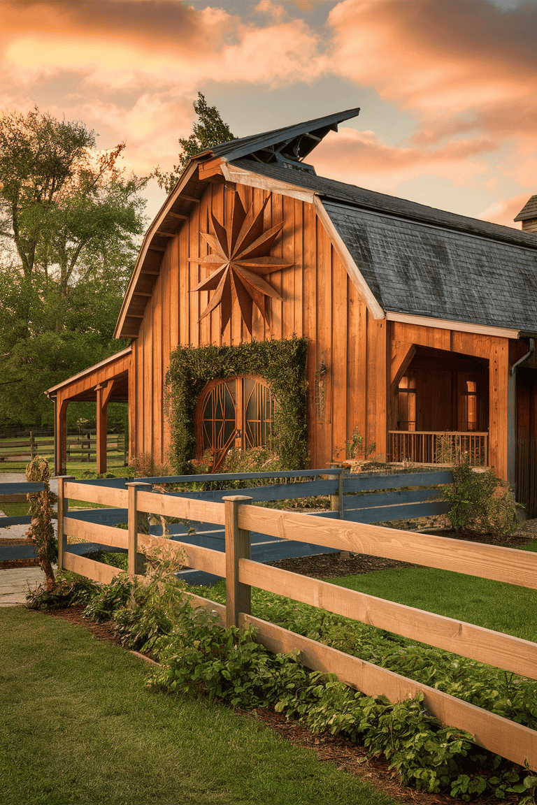 home decor exterior barn star