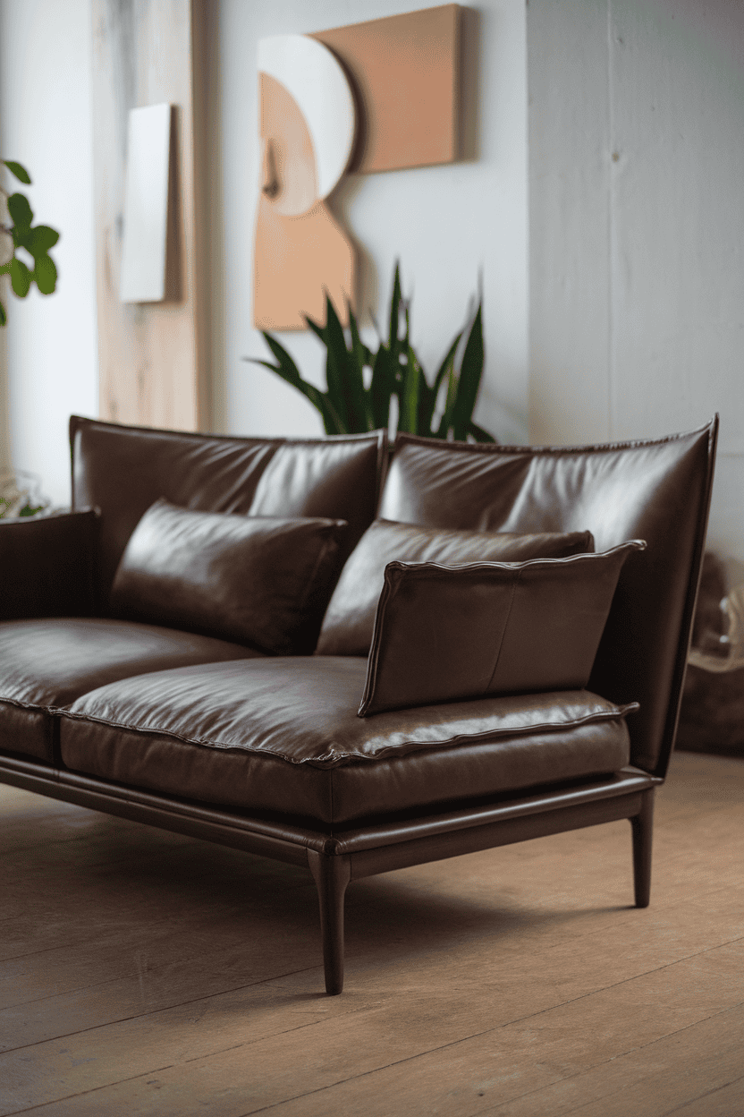 Chic Leather Sofa