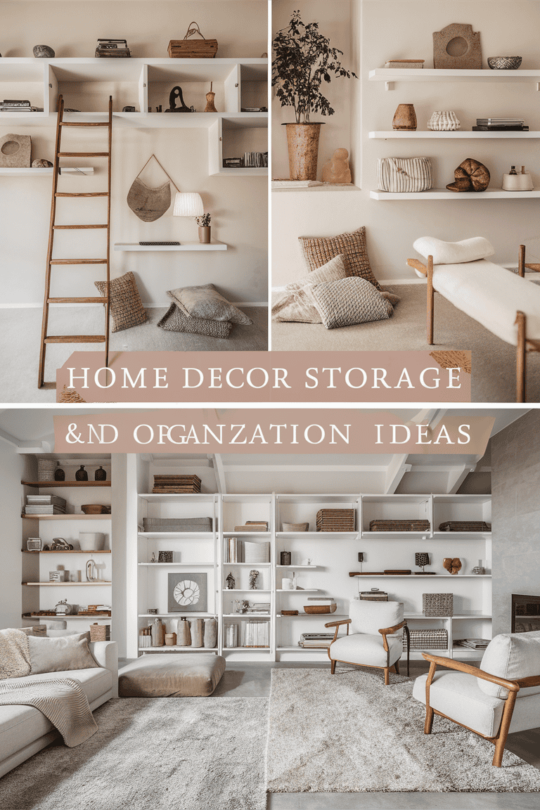 home decor storage and organization living room