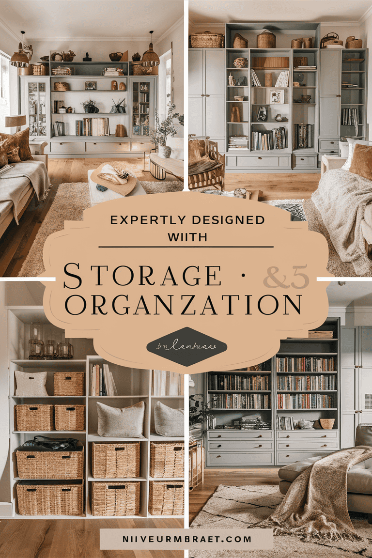 home decor storage and organization living room