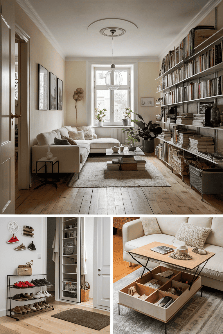 home decor storage and organization living room