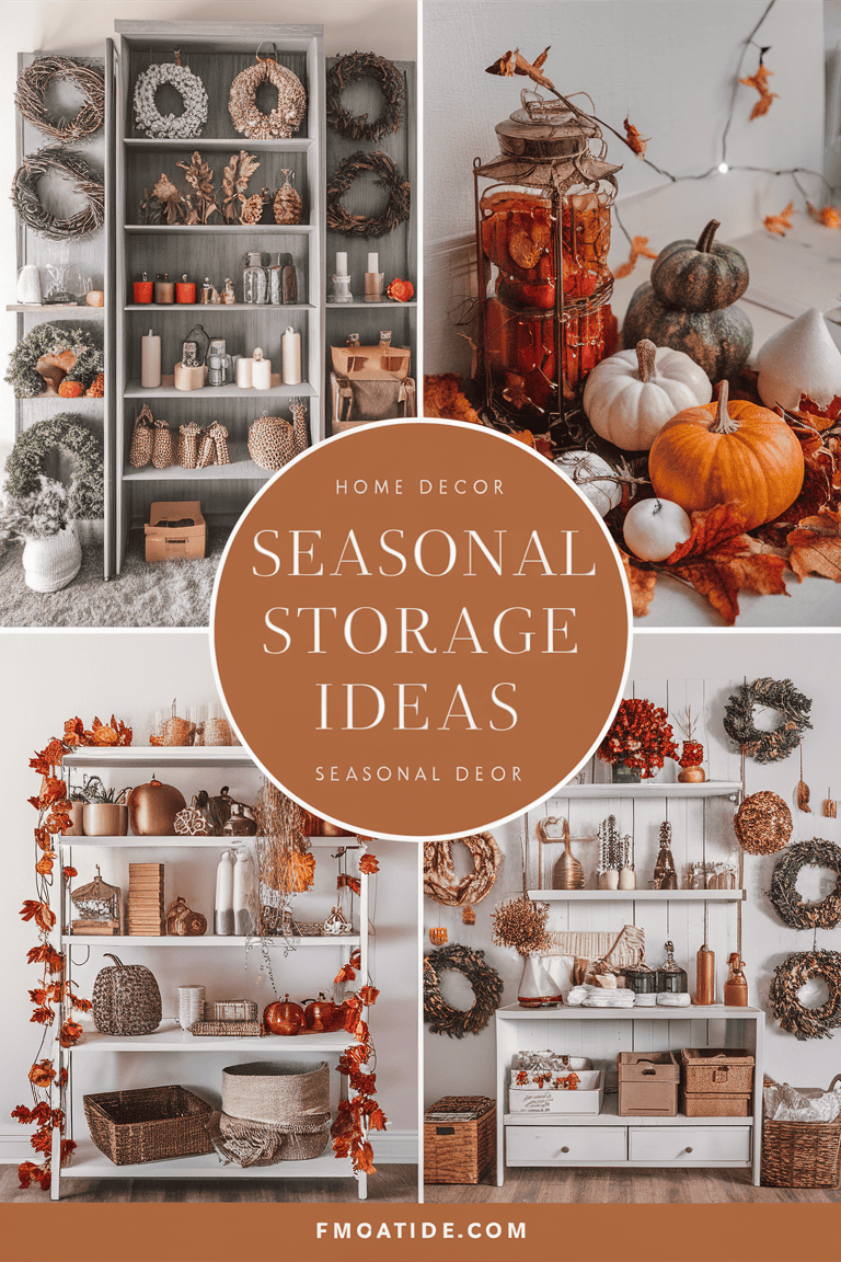 home decor storage and organization seasonal decor
