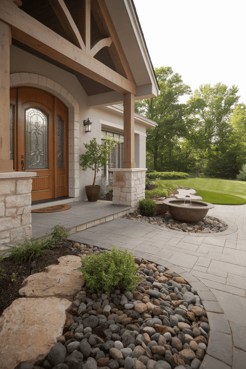 Stunning Entryway Landscaping
