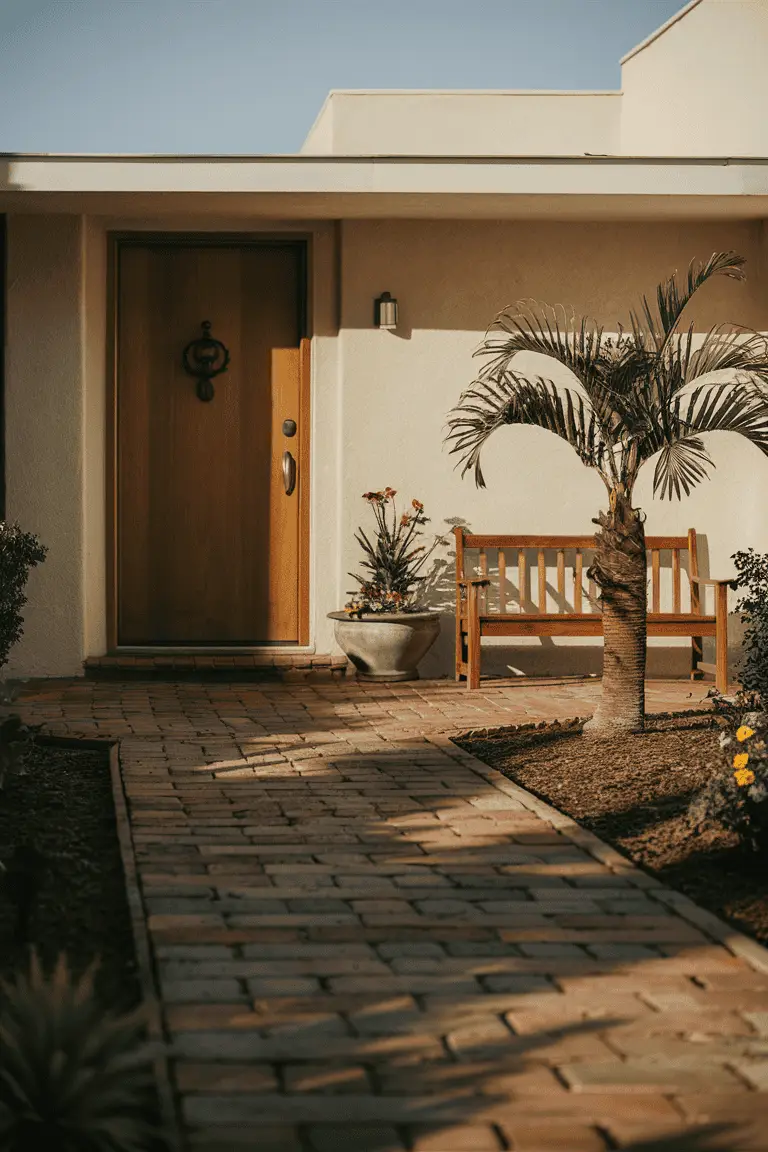 home entrance mid century home entrance mid century