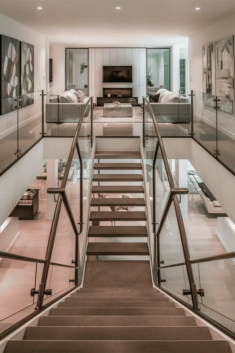home stairs living room