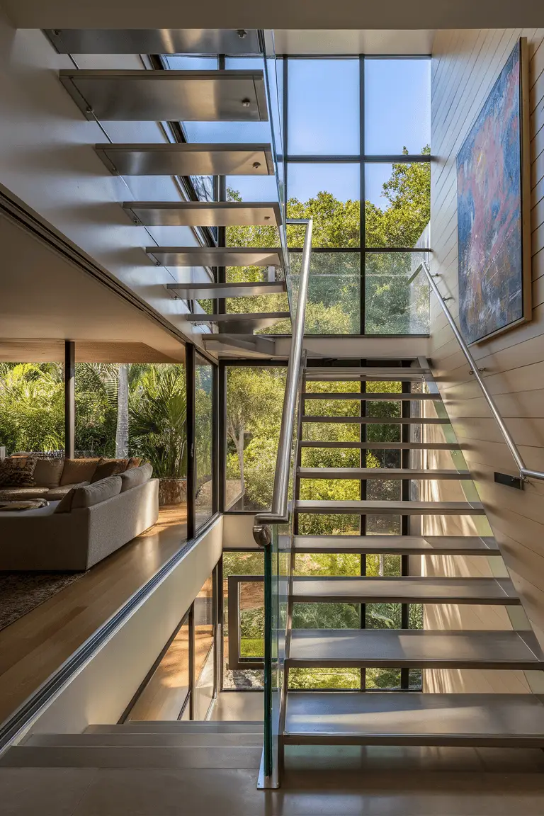 home stairs living room