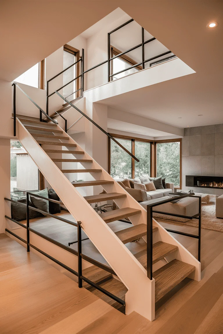 home stairs living room