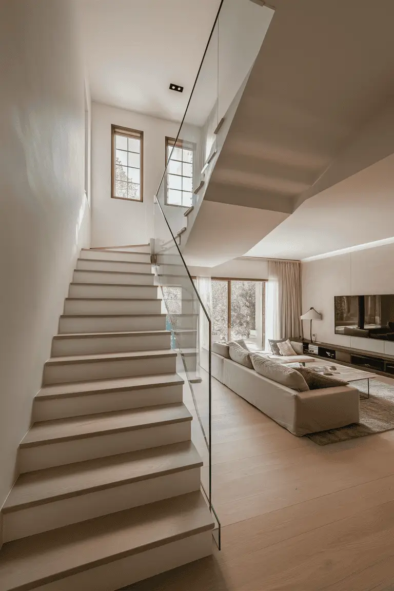 home stairs living room