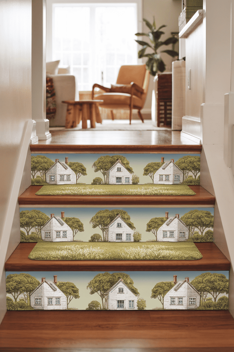 Charming Non-Slip Vinyl Stair Treads