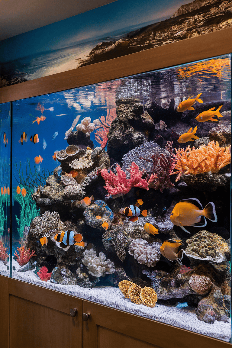 home wall aquarium