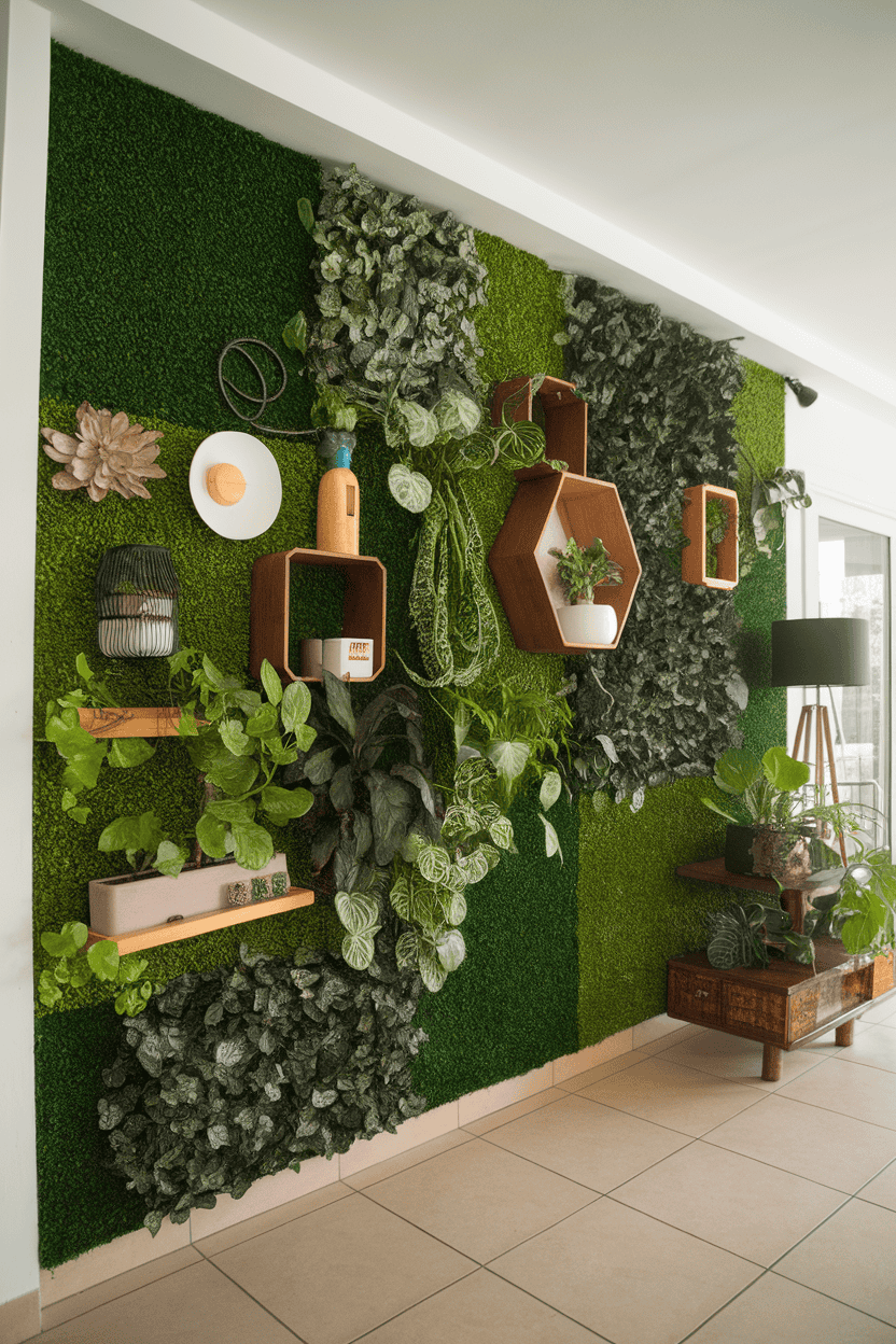 Green Wall Art: A Splash of Creativity