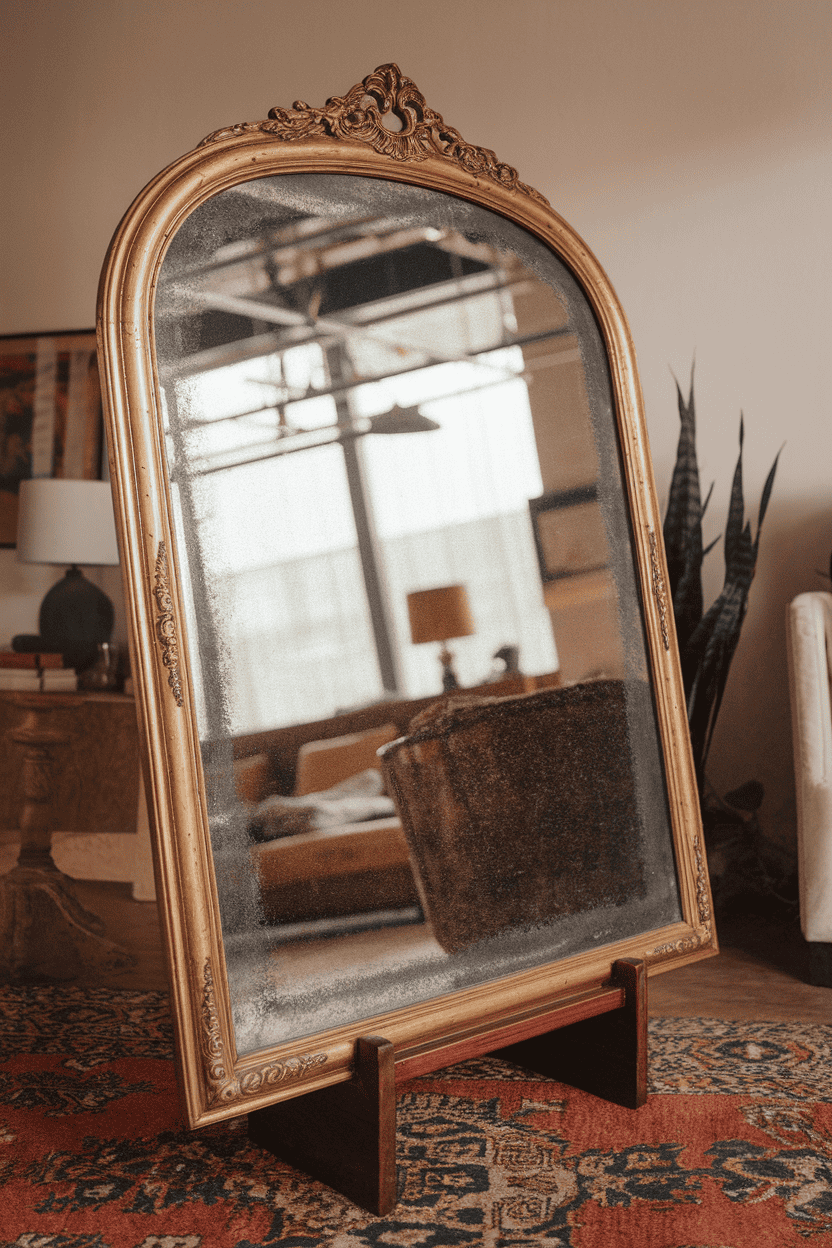 Framed Vintage Mirror