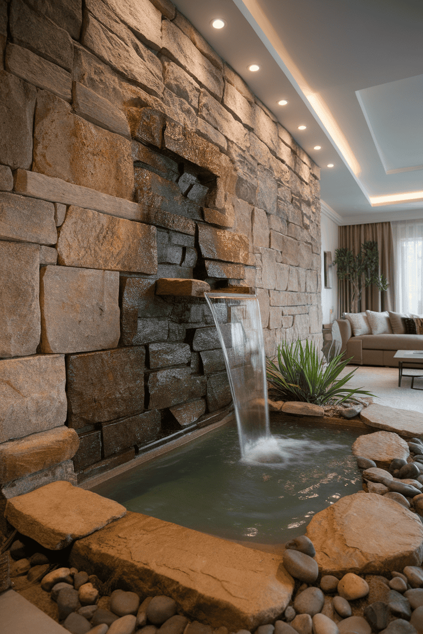 Rustic Stone Waterfall Rustic Stone Waterfall