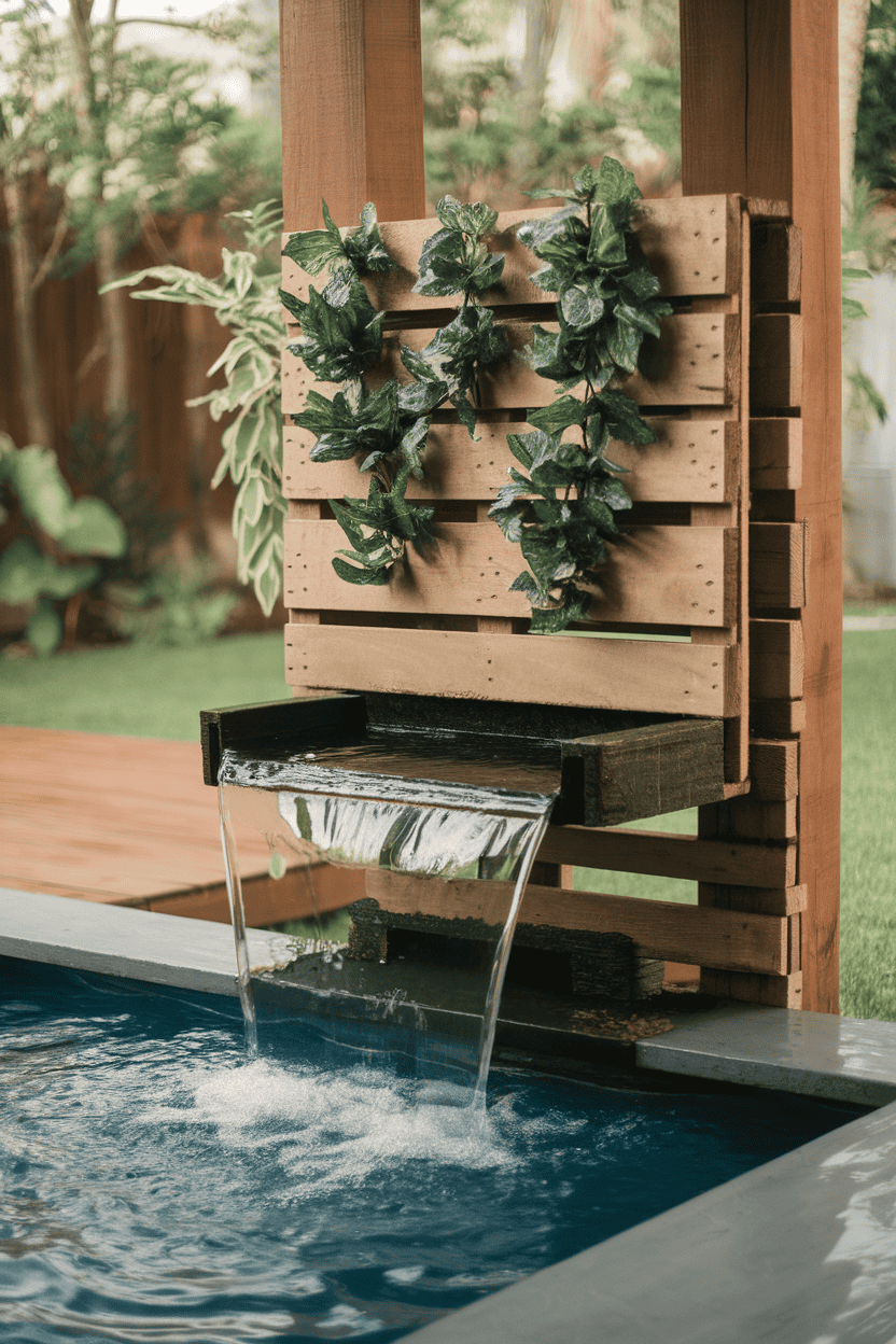 DIY Pallet Water Wall DIY Pallet Water Wall