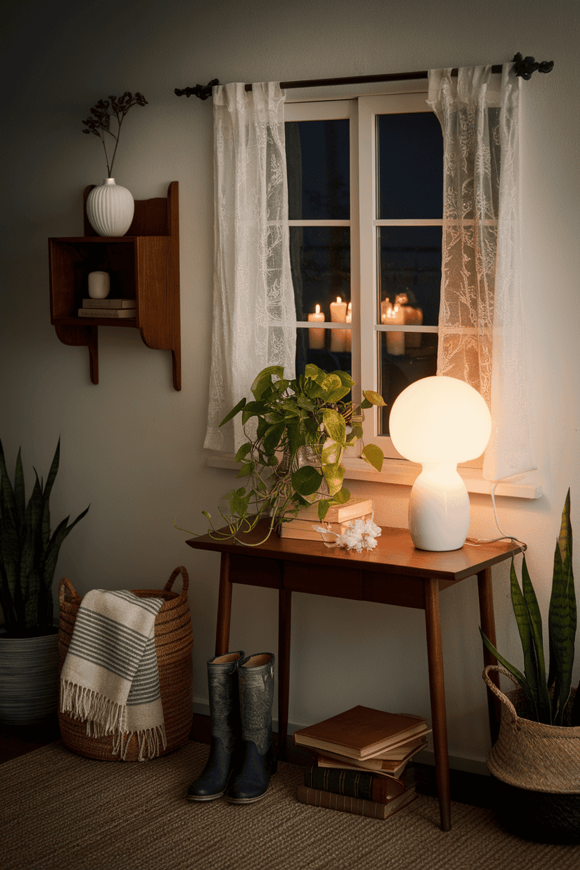 Cozy Candlelit Window Vibes
