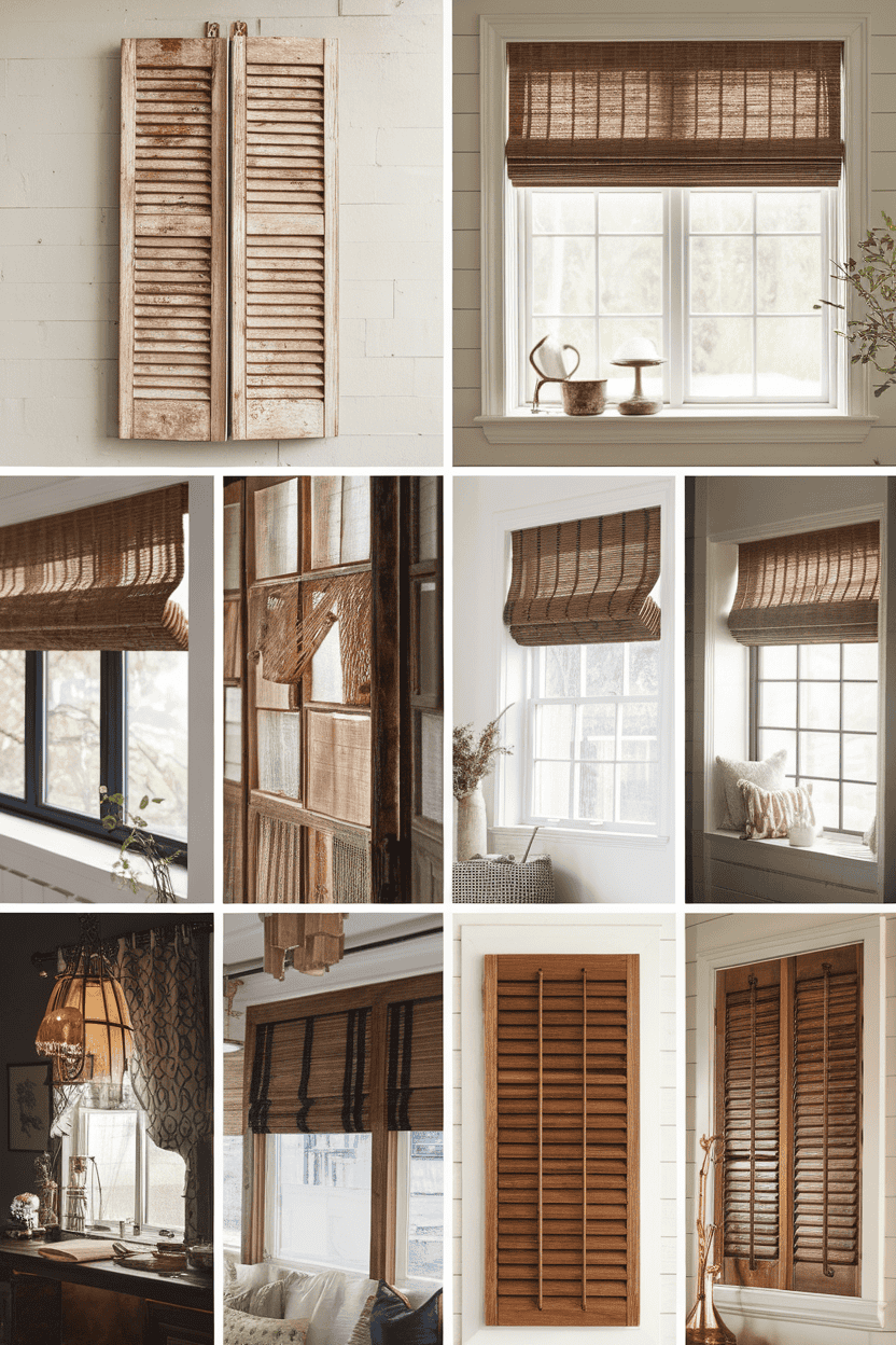Wooden Blinds or Shades