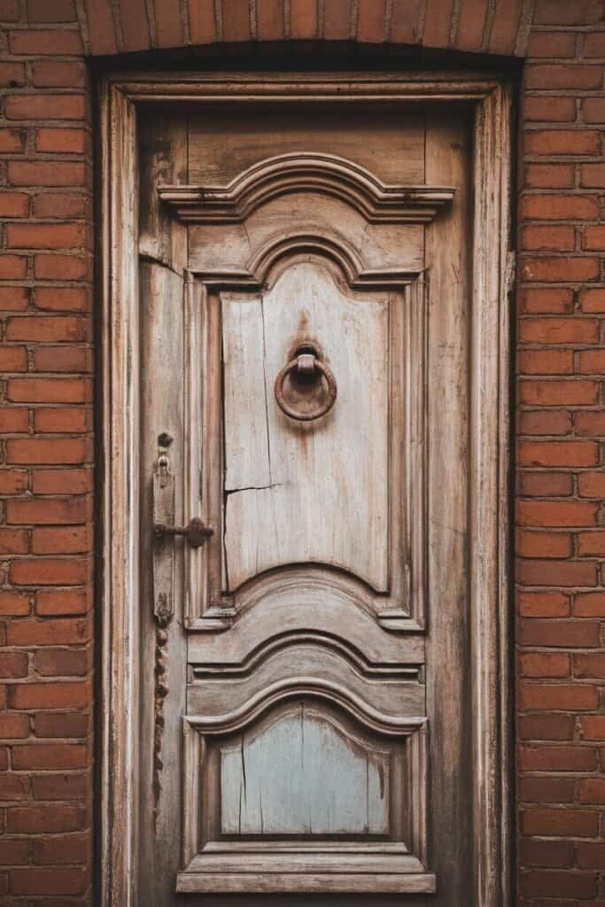Worn Out Door with a Story
