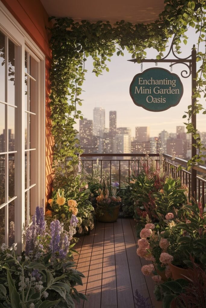 1. Enchanting Mini Garden Oasis