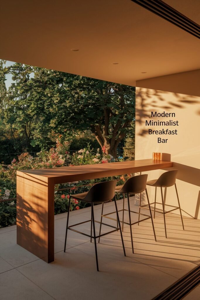 2. Modern Minimalist Breakfast Bar 2. Modern Minimalist Breakfast Bar