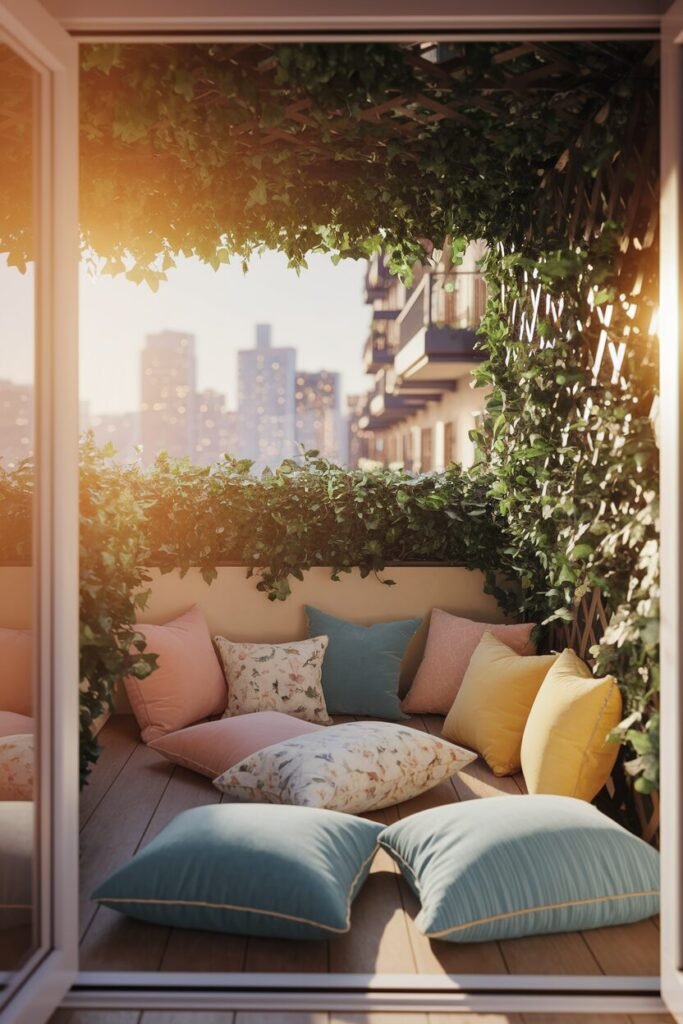 1. Create a Cozy Nook with Floor Cushions