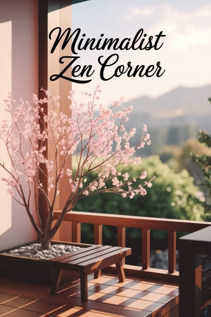 3. Minimalist Zen Corner 3. Minimalist Zen Corner