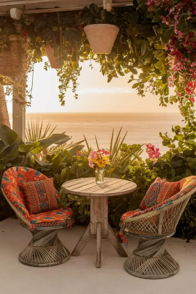 1. Tropical Retreat with a Touch of Boho