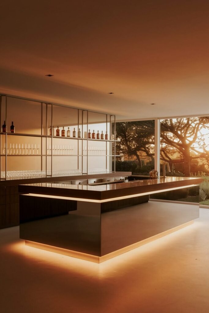 2. Modern Minimalist Bar