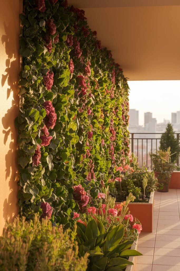 2. Add Greenery with Vertical Gardens