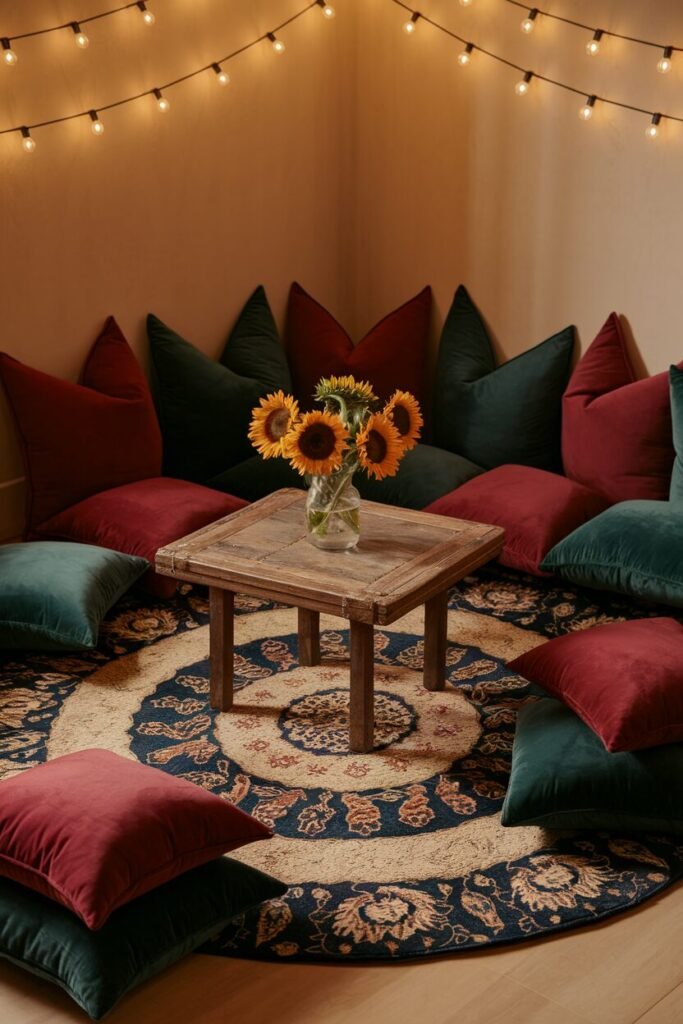 3. The Cozy Floor Seating Area