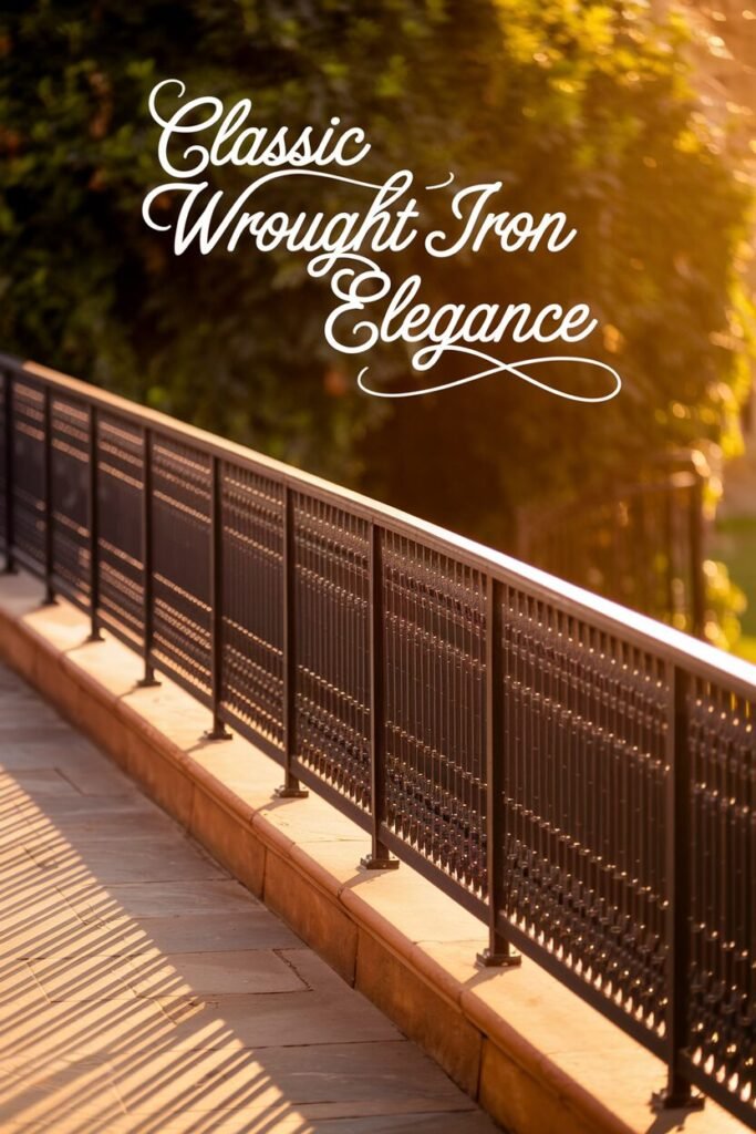 1. Classic Wrought Iron Elegance