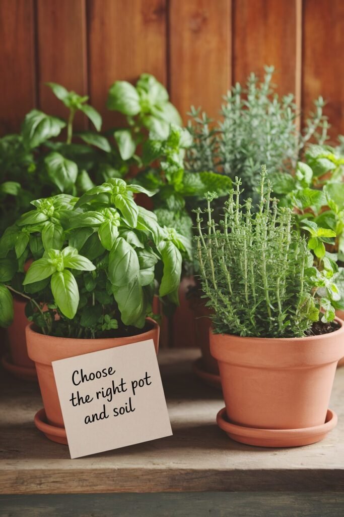 1. Choose the Right Pot and Soil
