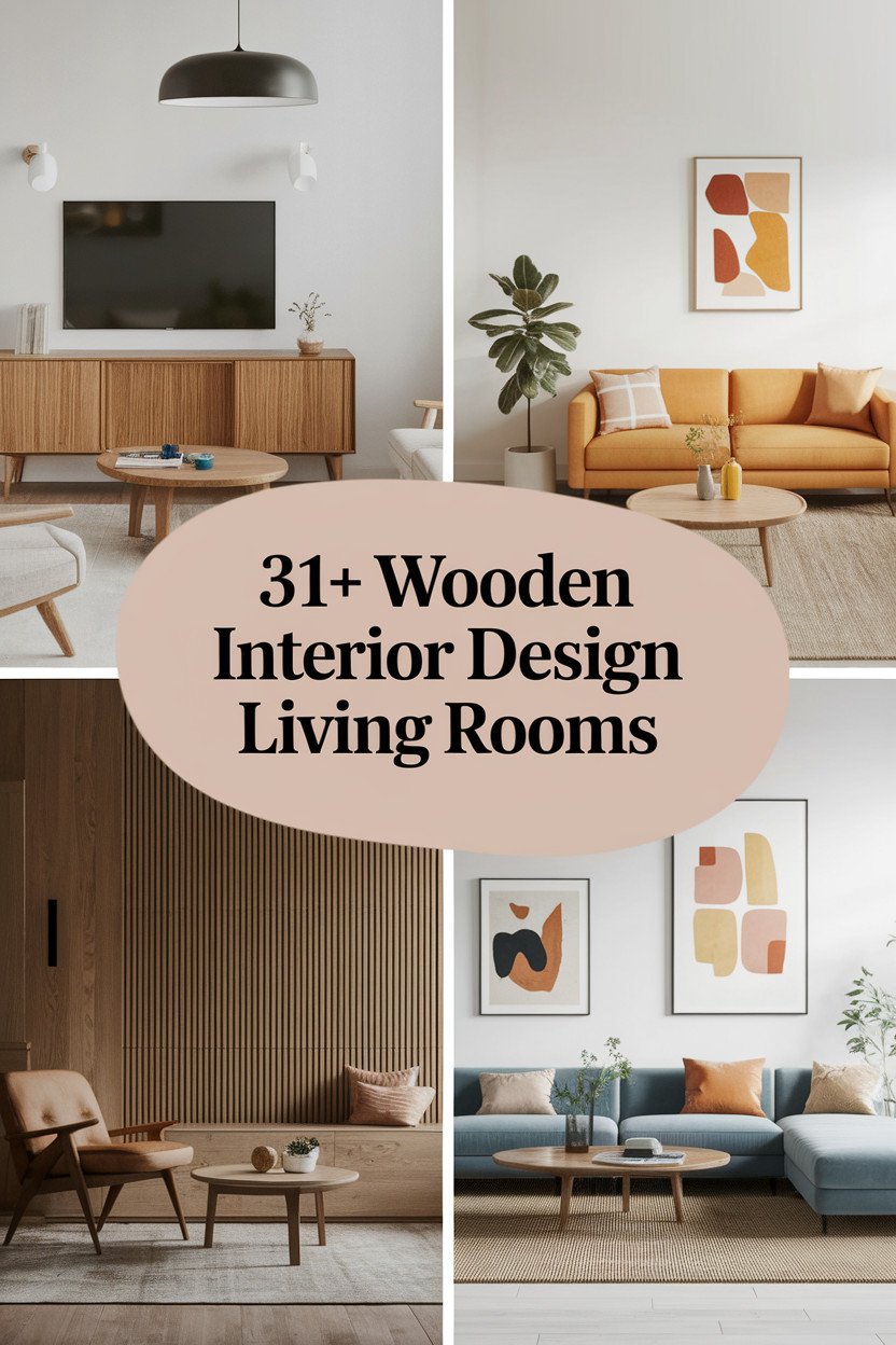 31+ Stunning Wooden Interior Design Living Rooms to Inspire You – Home ...