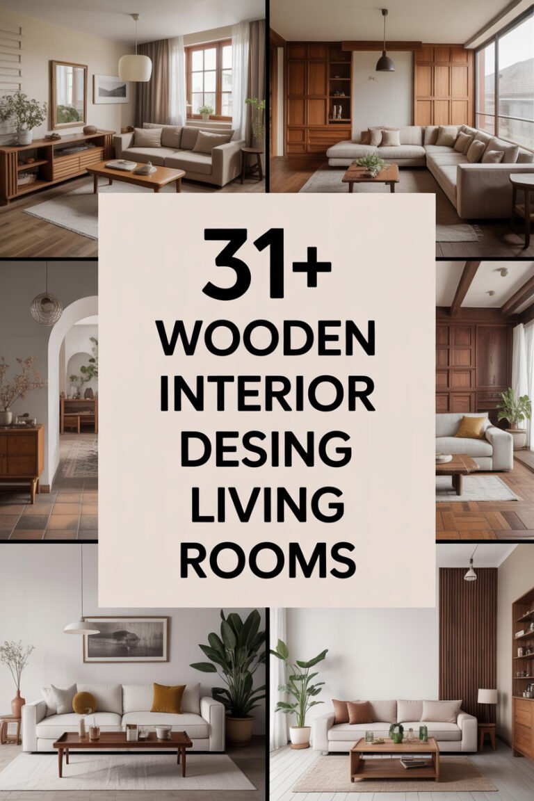 31+ Stunning Wooden Interior Design Living Rooms to Inspire You – Home ...