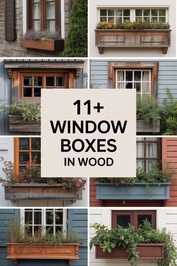 11+ Rustic Window Boxes in Wood for Spring Decor – Home Decoration on ...